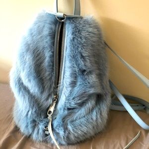 Faux Fur Convertible Mini Julian Backpack-like new